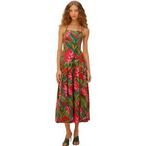 Farm Rio x Anthropologie Red Dream Garden Maxi Dress – Size Small, New with Tags